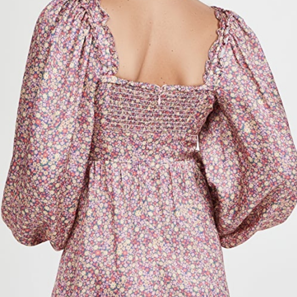 NWT For Love & Lemons Laurie Mini Dress Cottagecore Fairytale Size XL - Picture 5 of 14